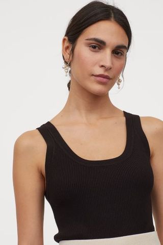 H&M + Ribbed Knit Tank Top