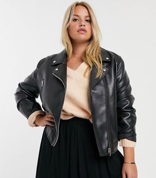 ASOS + Faux-Leather Jacket