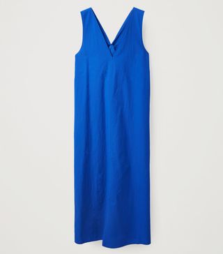 COS + Cotton Dress With Knot Details