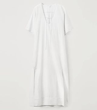 COS + Cotton-Mulberry Silk Kaftan Dress