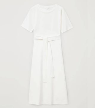 COS + Organic Cotton Belted Flare Dress