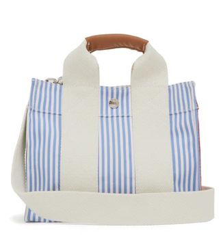 Rue De Verneuil + Baby S3 Patchwork Striped Canvas Tote Bag