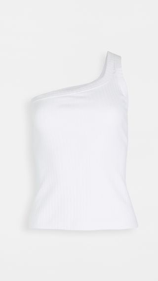 Ninety Percent + Ribbed One Shoulder Top