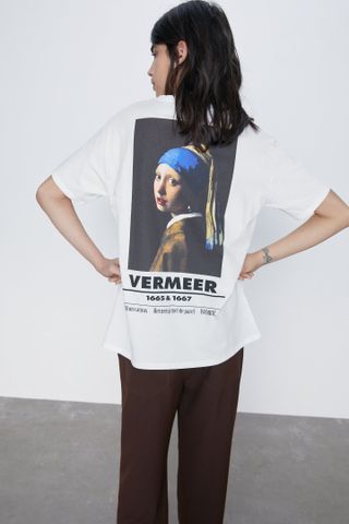 Zara + Vermeer Print T-Shirt