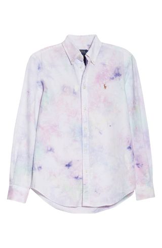 Polo Ralph Lauren + Tie Dye Cotton Button-Down Shirt
