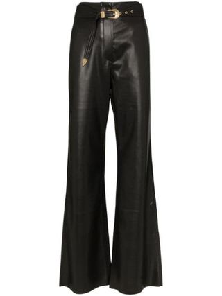 Nanushka + Kisa Vegan Leather Maxi Trousers