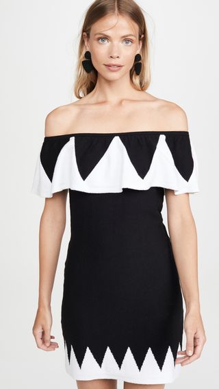 Victor Glemaud + Off the Shoulder Dress