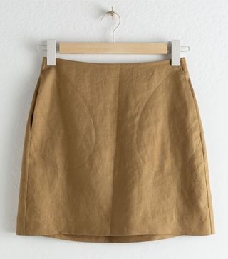 & Other Stories + Linen Mini Skirt
