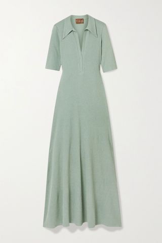 Albus Lumen + Cotton-Blend Jersey Maxi Dress