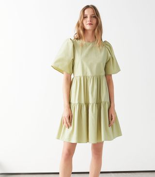 & Other Stories + Voluminous Ruffle Mini Dress