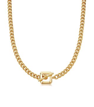 Missoma + Lucy Williams Gold T Bar Chain Necklace