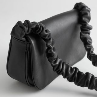 
Other Stories + Ruched Strap Leather Shoulder Bag