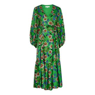 Borgo De Nor + Marita Floral-Print Silk-Twill Midi Dress