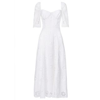 True Decadence + True Decadence White Broderie Midi Dress