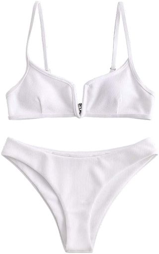 Zaful + High Cut Cami Bikini Set