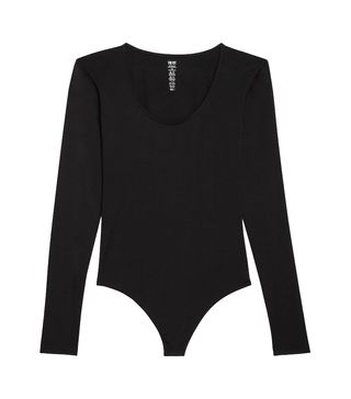 Kit Undergarments + Long Sleeve Thong Bodysuit in Onyx