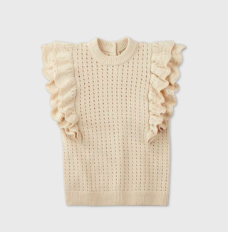 Who What Wear x Target + Crewneck Crochet Sweater Vest