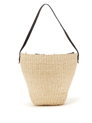 Sensi Studio + Woven Toquilla Straw Basket Bag