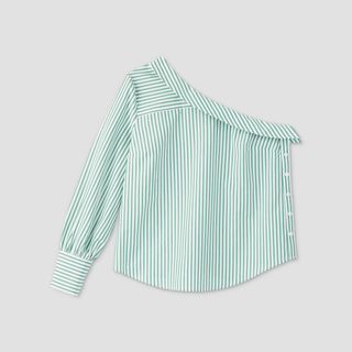 Who What Wear x Target + Striped Long Sleeve Blouse