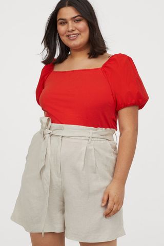 H&M + Shorts With Tie Belt