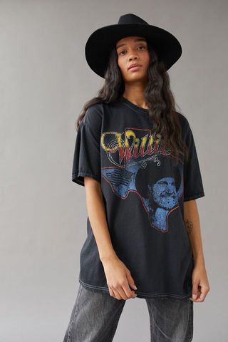 Urban Outfitters + Willie Nelson Graphic T-Shirt Dress