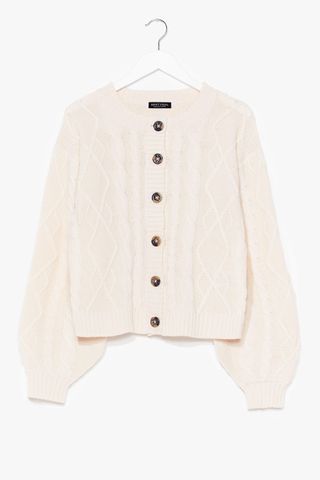 Nasty Gal + Cable Button Cardigan
