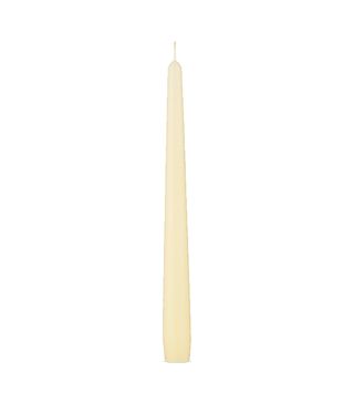 John Lewis + The Basics Tapered Dinner Candles, Pack of 10, Ivory