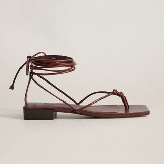 Mango + Leather Straps Sandals