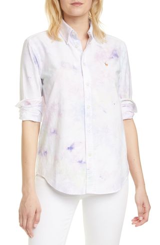 Polo Ralph Lauren + Tie Dye Cotton Button-Down Shirt