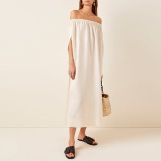Matteau + Cocoon Linen And Cotton-Blend Midi Dress