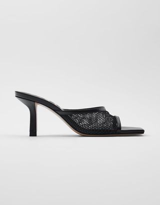 Zara + Mesh Heeled Sandals