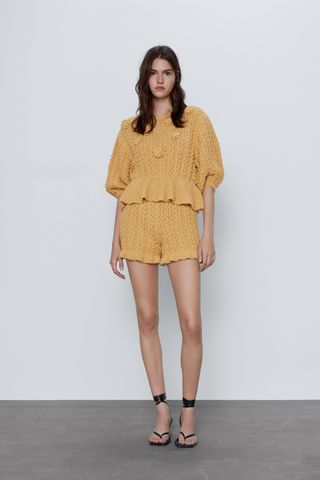 Zara + Raised Textured Sweater