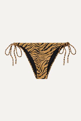 Vix + Tiger-Print Bikini Briefs
