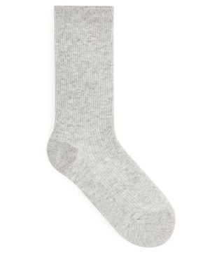 Arket + Organic Cotton Rib Socks