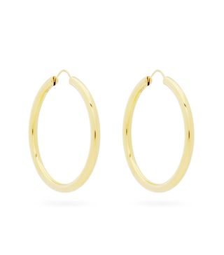 Theodora Warre + Large 18kt Gold-Plated Hoop Earrings