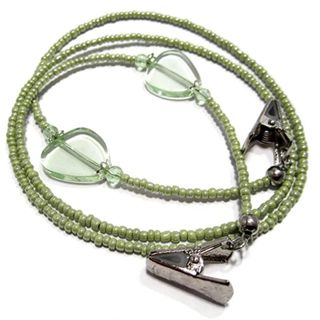 Atlanyards + Light Green Decorative Beaded Glasses Chain