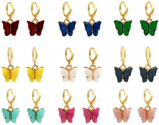 Flatfoosie + 9 Pairs of Butterfly Earrings