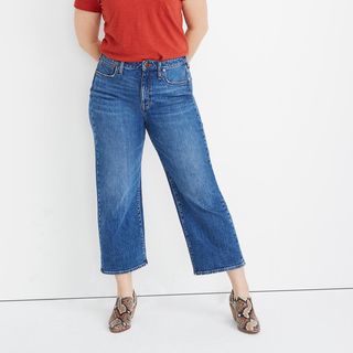 Madewell + Slim Wide-Leg Crop Jeans in Newington Wash