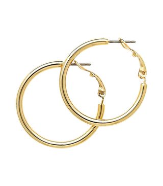 Melissa Odabash + Medium Hoop Earrings in Gold