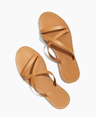 Madewell + The Boardwalk Skinny-Strap Slide Sandals