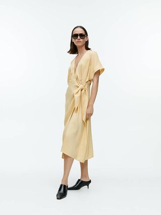 Arket + Linen Wrap Dress