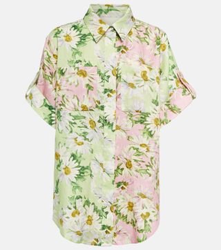 Asceno + Astra Floral Linen Shirt