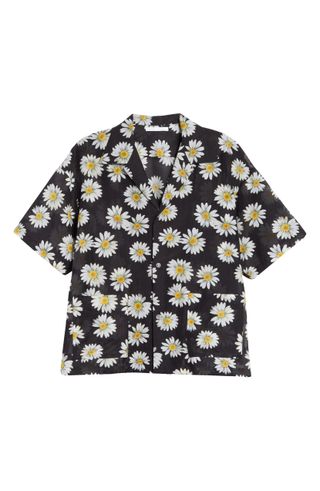 John Elliott + Resort Daisy Print Button-Up Shirt