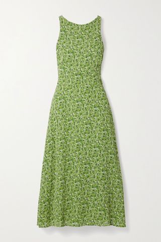 Reformation + Harleen Open-Back Floral-Print Crepe De Chine Midi Dress