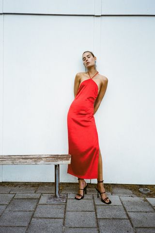Zara + Halter Neck Dress