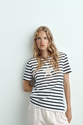 Zara + Pearls T-shirt