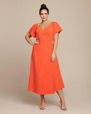 Mara Hoffman + Orange Adelina Dress