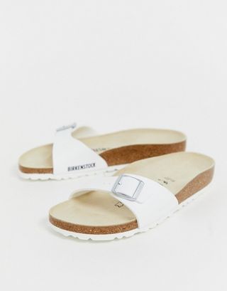 Birkenstock + Madrid Slide Sandals in White