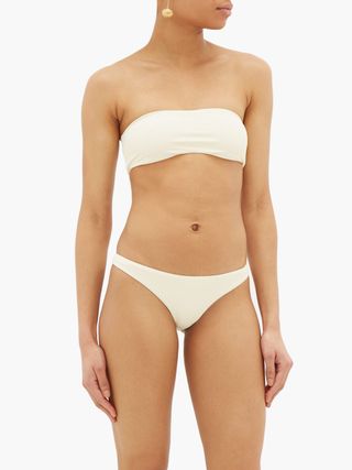 Jade Swim + All Around Bandeau Ribbed Bikini Top