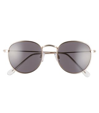 BP. + 48mm Round Metal Sunglasses